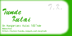 tunde kulai business card
